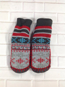 GRAY & RED Slippers