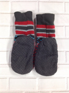 GRAY & RED Slippers