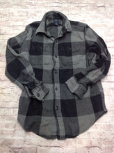 Gap Gray & Black Checkered Top