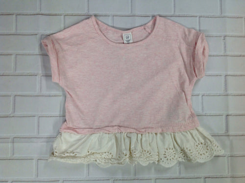 Gap Pink & Cream Top