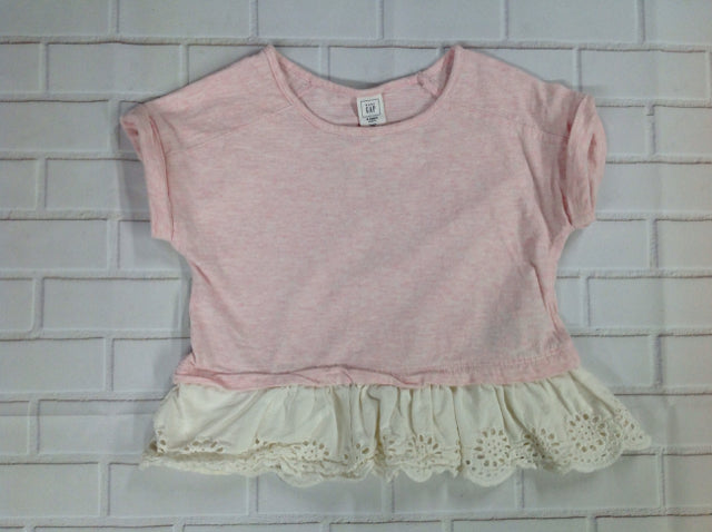 Gap Pink & Cream Top