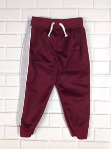 Garanimals Burgundy & Grey Stripe Pants