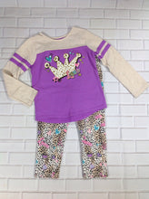 Garanimals Tan & Purple Crowns 2 Piece Set