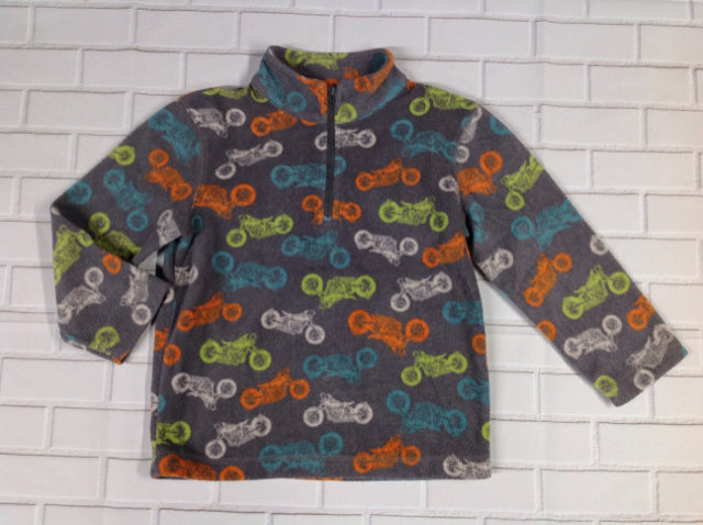 Garnet Hill GRAY PRINT Motorcycles Top