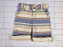 Genuine Kids BEIGE & BLUE Stripe Shorts