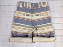 Genuine Kids BEIGE & BLUE Stripe Shorts