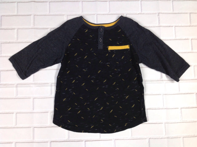Genuine Kids Black Print Top