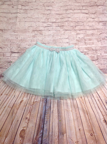 Genuine Kids Blue & Silver Solid Skirt