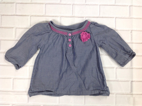Genuine Kids Denim & Purple Top