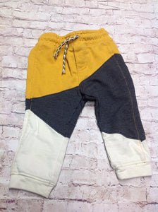 Genuine Kids Gray & Yellow Pants