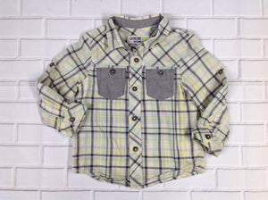 Genuine Kids Gray & Yellow Top