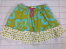 Genuine Kids Green & Blue Floral Skirt