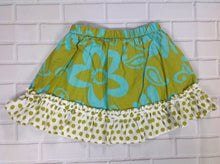 Genuine Kids Green & Blue Floral Skirt