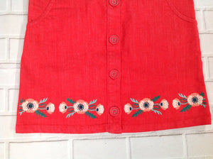 Genuine Kids Orange Floral Dress