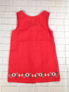 Genuine Kids Orange Floral Dress
