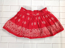 Genuine Kids Red & Beige Swirls Skirt
