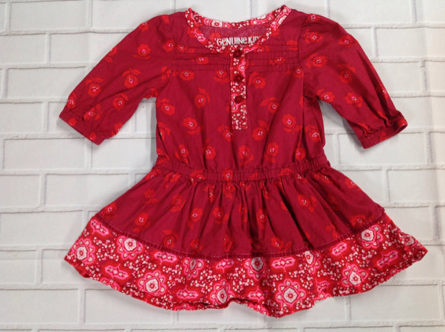 Genuine Kids Red Print Dress