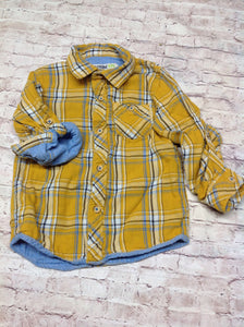 Genuine Leather YELLOW & BLUE Top