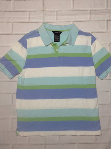 George Light blue & purple Stripe Top