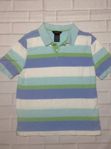 George Light blue & purple Stripe Top