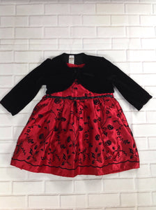 George Red & Black Dress