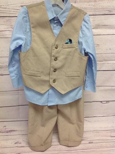 George TAN & BLUE Solid Suit