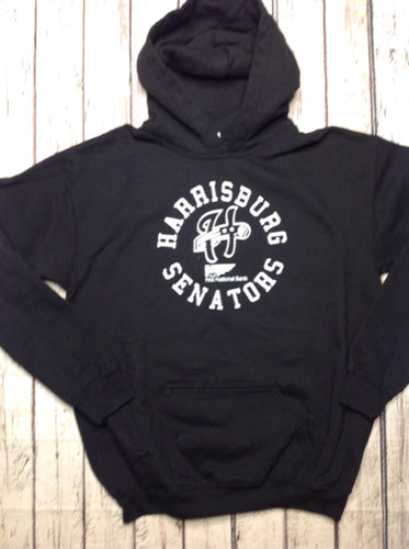 Gildan Black & White PULLOVER HOODIE Top