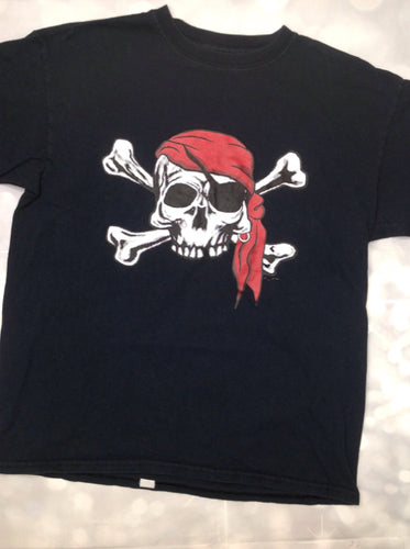 Gildan Black Print Pirate Top