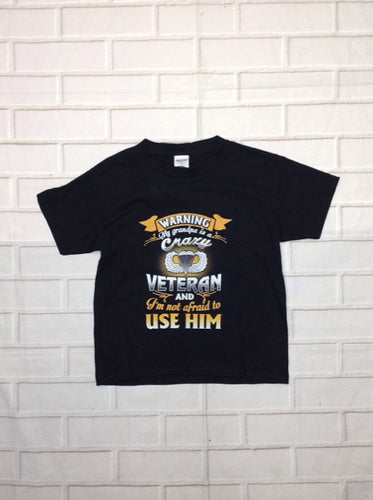 Gildan Black Print Grandpa Top