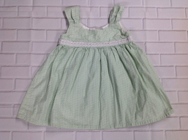 Green & White Dress
