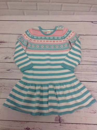 Gymboree Baby Blue & Pink Dress