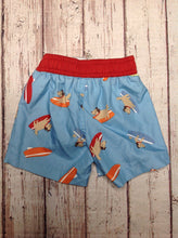 Gymboree Baby Blue & Red Swimwear