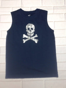 Gymboree Blue & Silver Skeleton Top