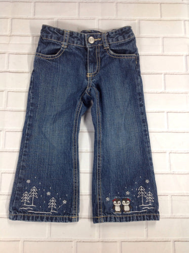 Gymboree Denim Print Penguins Jeans