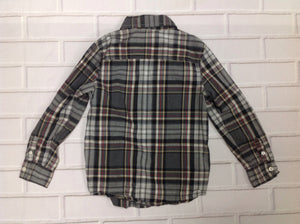Gymboree GRAY PRINT Plaid Top