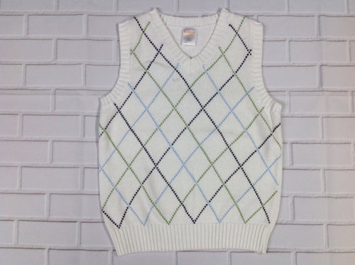 Gymboree GREEN & BLACK Argyle Vest