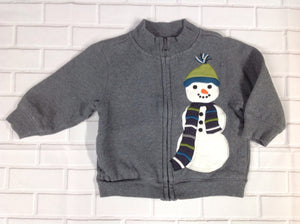 Gymboree Gray Snowman Top