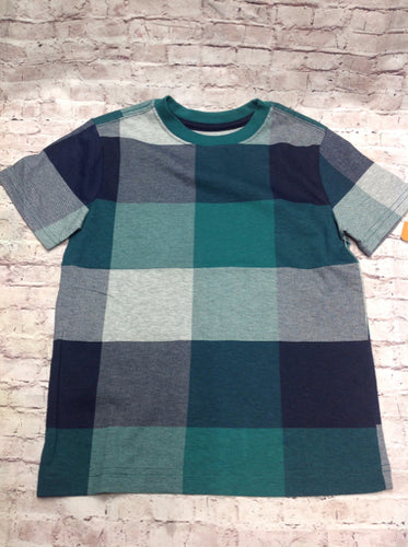 Gymboree Green & Blue Plaid Top