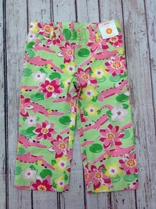 Gymboree Green & Pink Capris