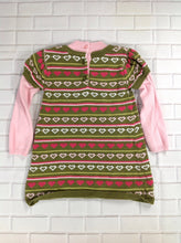 Gymboree Green & Pink Heart Dress