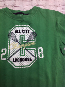 Gymboree Green Print Lacrosse Top