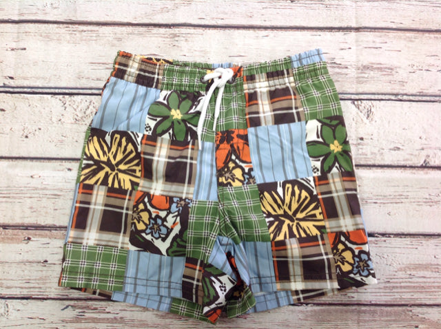 Gymboree Multi-Color Plaid Swimwear