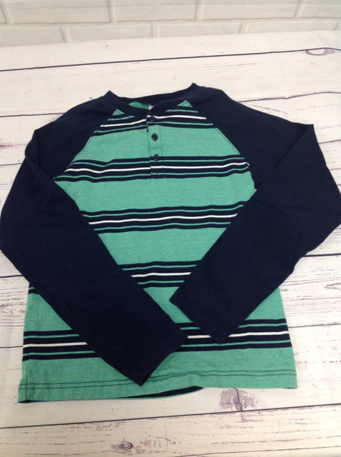 Gymboree NAVY & GREEN Stripe Top