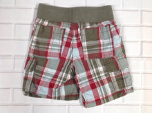 Gymboree OLIVE & RED Plaid Shorts