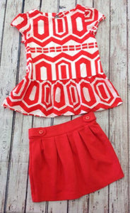 Gymboree ORANGE & WHITE 2 PC