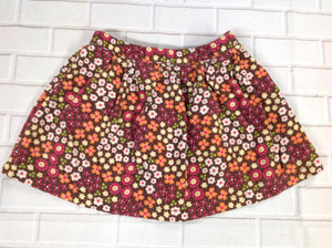 Gymboree Outlet Brown Print Floral Skirt