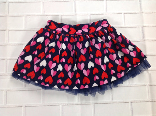 Gymboree Outlet Navy Print Skirt