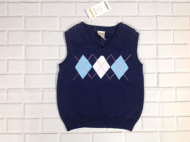 Gymboree Outlet Navy Print Vest