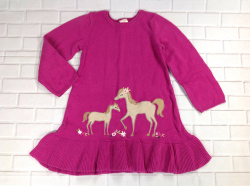 Gymboree Outlet Purple Print Horses Dress