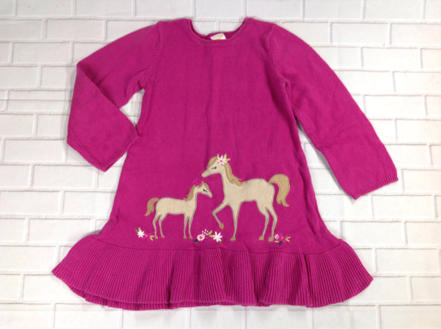 Gymboree Outlet Purple Print Horses Dress